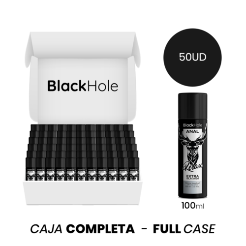 MOQ 50 - BLACK HOLE BASE SILICONA CONCENTRADA DILATACION ANAL 100 ML