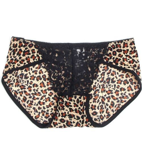 BRUMA SECRET - T230 BRAGAS ESTAMPADO LEOPARDO CON ENCAJE TALLA ÚNICA