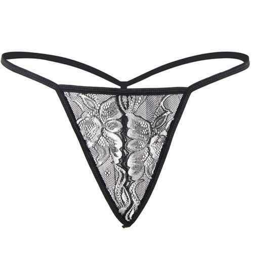 BRUMA SECRET - LEYRE SET SUJETADOR BAJO TANGA Y LIGUERO ENCAJE GRIS XS/S