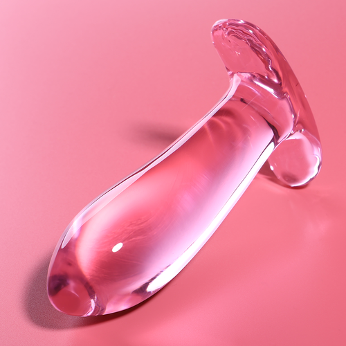 NEBULA SERIES BY IBIZA - MODELO 5 PLUG CRISTAL BOROSILICATO ROSA 12.5 CM -O- 3.5 CM