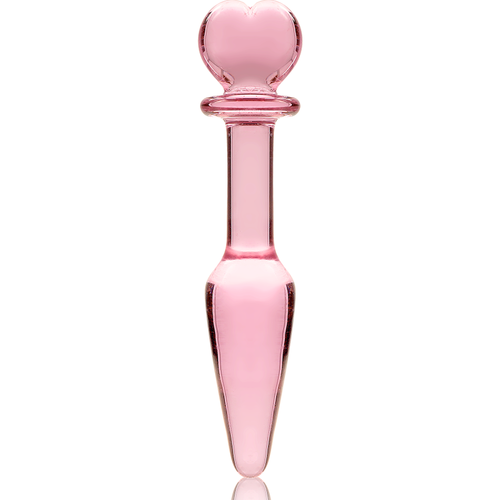 NEBULA SERIES BY IBIZA - MODELO 7 PLUG CRISTAL BOROSILICATO ROSA 13.5 CM -O- 3 CM