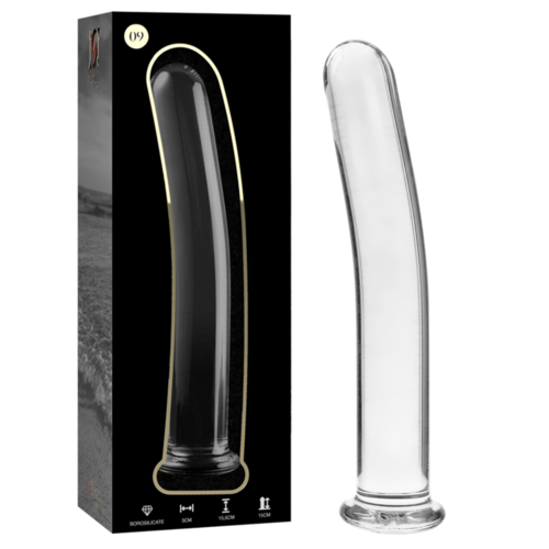 NEBULA SERIES BY IBIZA - MODELO 9 DILDO CRISTAL BOROSILICATO TRANSPARENTE 15.5 CM -O- 2.5 CM