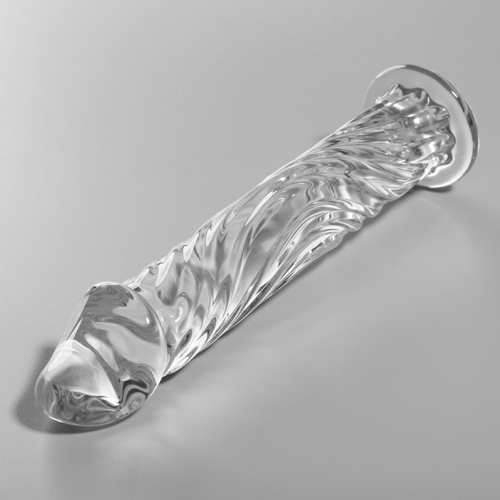 NEBULA SERIES BY IBIZA - MODELO 12 DILDO CRISTAL BOROSILICATO TRANSPARENTE 17 CM -O- 3.5 CM