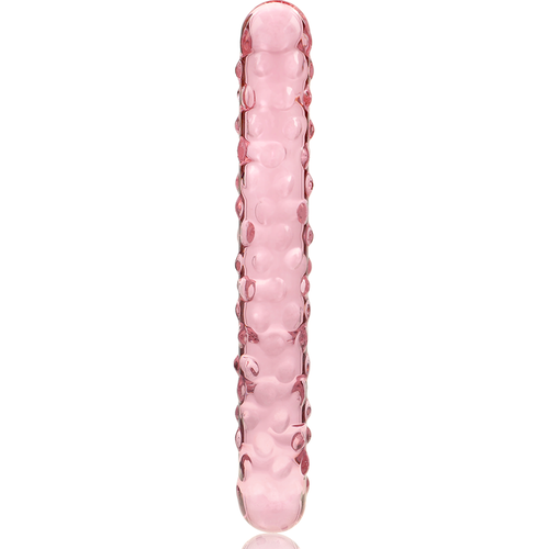 NEBULA SERIES BY IBIZA - MODELO 15 DILDO CRISTAL BOROSILICATO ROSA 18.5 CM -O- 3 CM