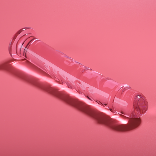 NEBULA SERIES BY IBIZA - MODELO 16 DILDO CRISTAL BOROSILICATO ROSA 18.5 CM -O- 3 CM