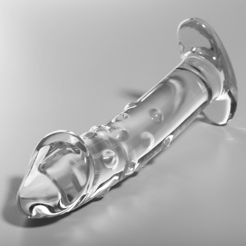 NEBULA SERIES BY IBIZA - MODELO 19 DILDO CRISTAL BOROSILICATO TRANSPARENTE 18.5 CM -O- 4 CM