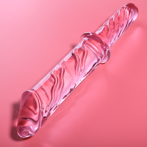 NEBULA SERIES BY IBIZA - MODELO 24 DILDO CRISTAL BOROSILICATO ROSA 28.5 CM -O- 5 CM