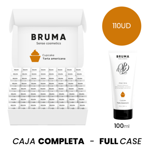 MOQ 110 - BRUMA GEL DESLIZANTE CON ALOE VERA SABOR A TARTA AMERICANA - 100 ML