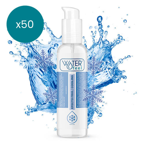 WATERFEEL - LUBRICANTE EFECTO FRIO 150 ML PACK 50 UDS