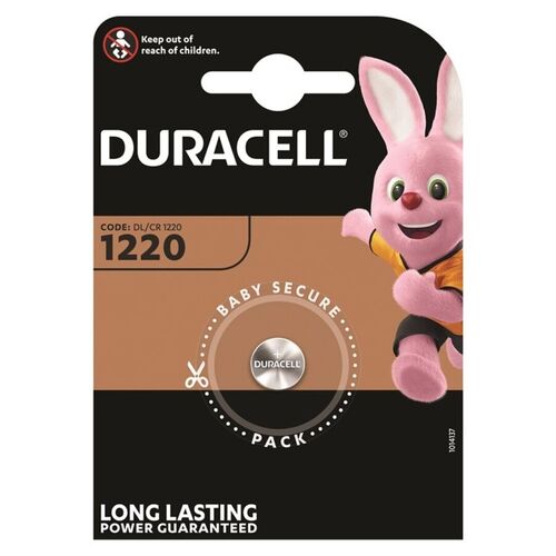 DURACELL - PILA BOTON LITIO CR1220 3V BLISTER*1