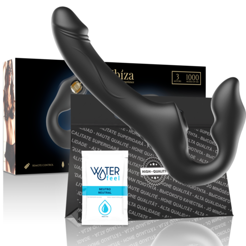 IBIZA - VIBRADOR STRAPLESS CONTROL REMOTO 3 MOTORES 1000 COMBINACIONES.