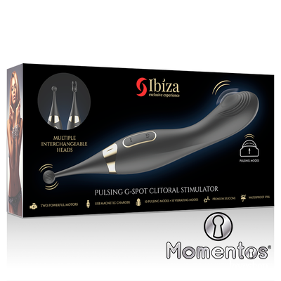 IBIZA - ESTIMULADOR DE CLITORIS INTERCAMBIABLES Y PULSATION VIBRADOR PUNTO G