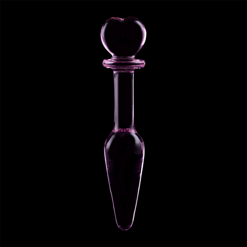 NEBULA SERIES BY IBIZA - MODELO 7 PLUG CRISTAL BOROSILICATO ROSA 13.5 CM -O- 3 CM