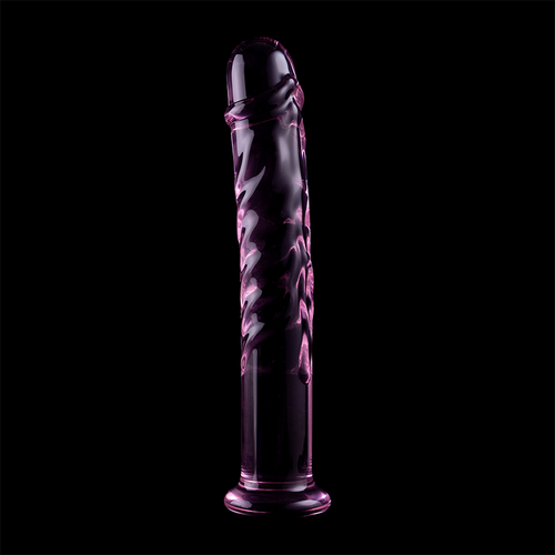 NEBULA SERIES BY IBIZA - MODELO 16 DILDO CRISTAL BOROSILICATO ROSA 18.5 CM -O- 3 CM