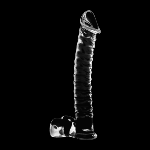 NEBULA SERIES BY IBIZA - MODELO 23 DILDO CRISTAL BOROSILICATO TRANSPARENTE 21.5 CM -O- 4 CM