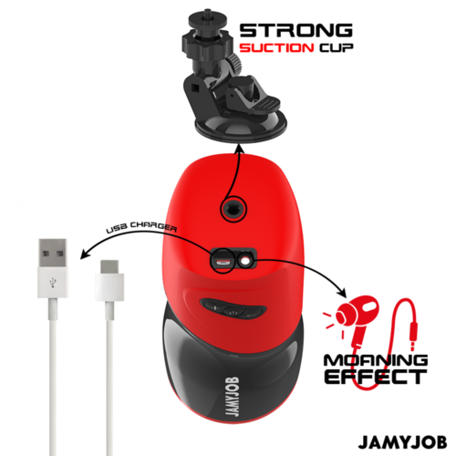 JAMYJOB - XPEED MASTURBADOR VAGINA AUTOMÁTICO 5 MODOS DE EMPUJE Y EFECTO SONIDO