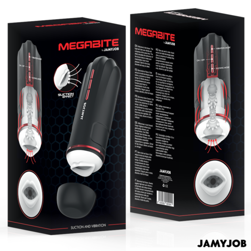 JAMYJOB - MEGABITE MASTURBADOR BOCA AUTOMÁTICO 5 MODOS SUCCIÓN Y VIBRACIÓN