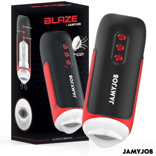 JAMYJOB - BLAZE MASTURBADOR BOCA AUTOMÁTICO 5 MODOS SUCCIÓN Y VIBRACIÓN