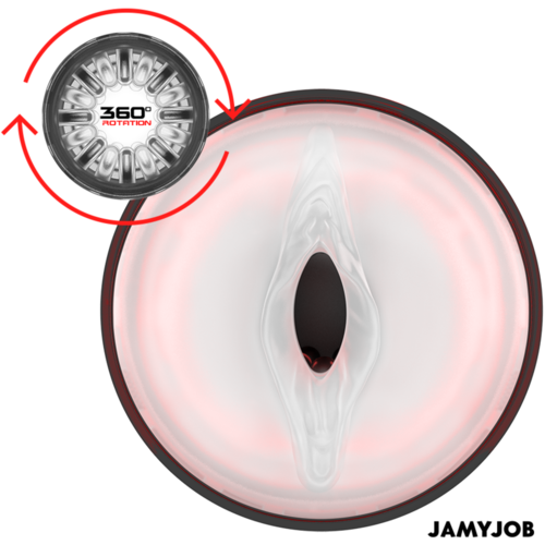 JAMYJOB - CYCLONE MASTURBADOR VAGINA AUTOMÁTICO 10 MODOS SUCCIÓN Y EMPUJE