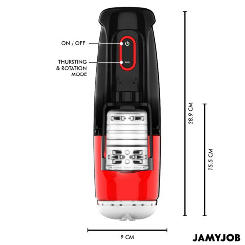 JAMYJOB - STORM MASTURBADOR VAGINA AUTOMÁTICO 10 MODOS ROTACIÓN Y EMPUJE