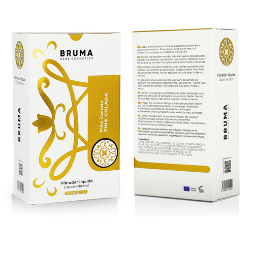 BRUMA - POTENTE GEL VIBRADOR LÍQUIDO PIÑA COLADA 15 ML