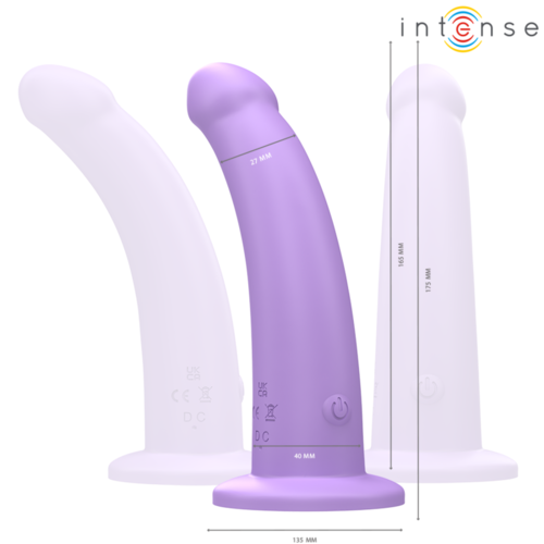 INTENSE - EDDIE VIBRADOR 17,5 CM 10 VIBRACIONES MORADO CONTROL REMOTO