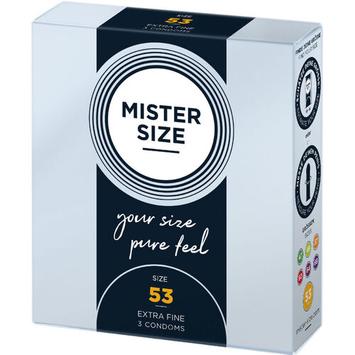 MISTER SIZE - PRESERVATIVOS TALLA M 53 MM (3 UNIDADES)