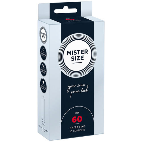 MISTER SIZE - PRESERVATIVOS TALLA XL 60 MM (10 UNIDADES)