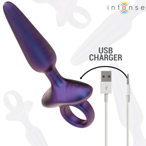 INTENSE - MARLON PLUG ANAL VIBRADOR MODELO 4 CONTROL REMOTO