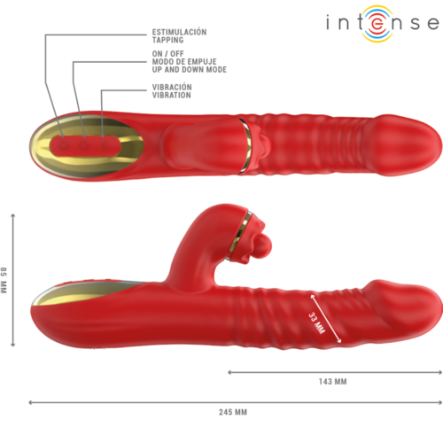 INTENSE - THALIA VIBRACIÓN & EMPUJE & ESTIMULACIÓN ROJO