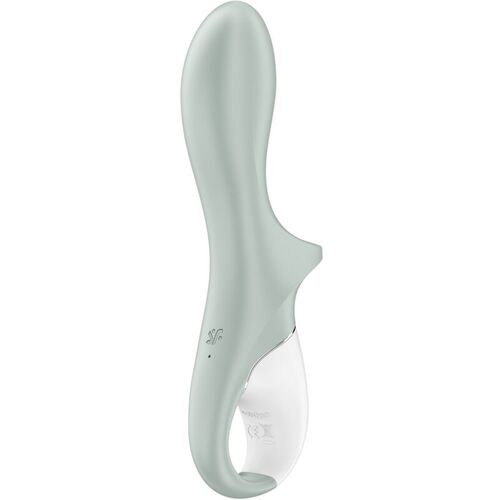 SATISFYER - AIR PUMP BOOTY 3 VIBRADOR ANAL INFLABLE VERDE GRIS