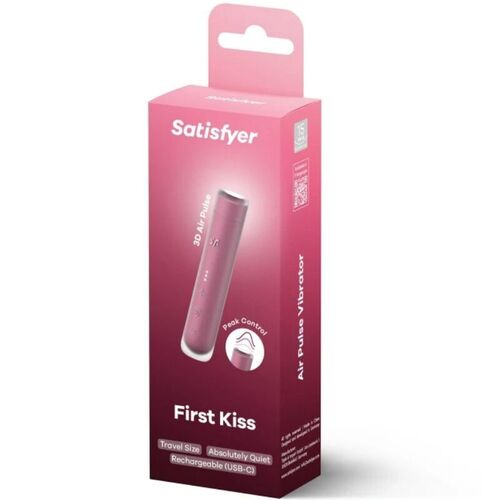 SATISFYER - FIRST KISS ESTIMULADOR CLÍTORIS POR ONDAS GRANATE