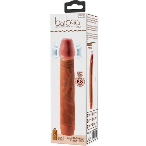 BAILE - BOB VIBRADOR REALÍSTICO 22.5 CM MULATO