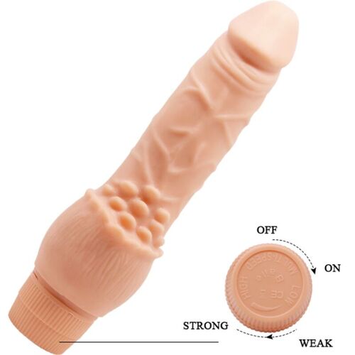 BAILE - BARBARA VIBRADOR REALÍSTICO 19.5 CM NATURAL