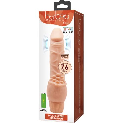 BAILE - BARBARA VIBRADOR REALÍSTICO 19.5 CM NATURAL