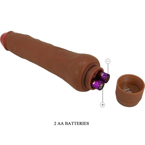 BAILE - DRYAD VIBRADOR REALÍSTICO 25 CM MULATO