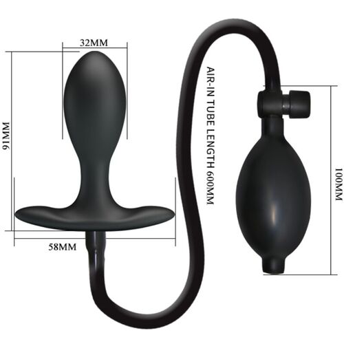 PRETTY LOVE - PLUG ANAL INFLABLE NEGRO