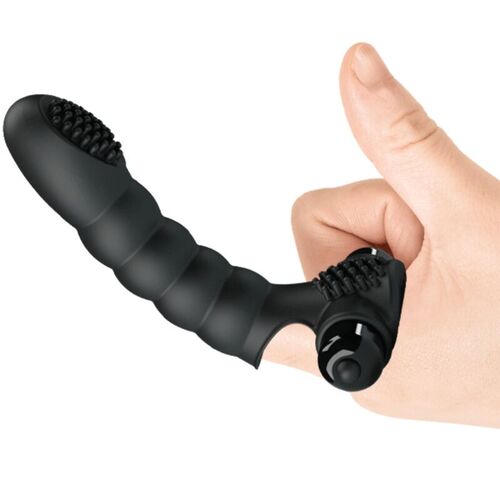 PRETTY LOVE - ALEXANDER VIBRADOR DE DEDO 10 VIBRACIONES NEGRO