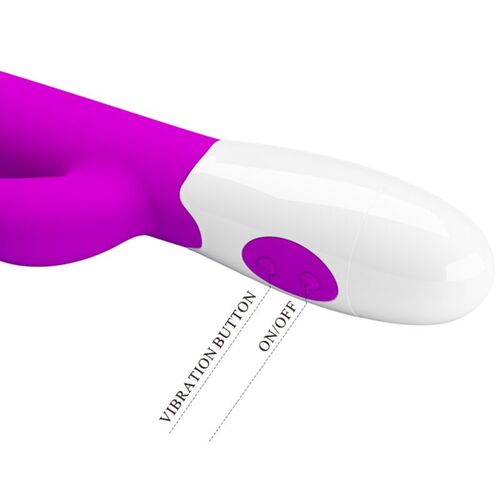 PRETTY LOVE - CENTAUR VIBRADOR RABBIT 30 MODOS DE VIBRACIÓN MORADO