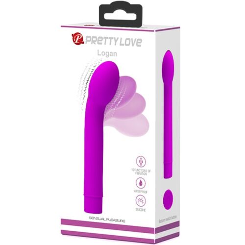 PRETTY LOVE - LOGAN VIBRADOR PUNTO G 10 VIBRACIONES MORADO