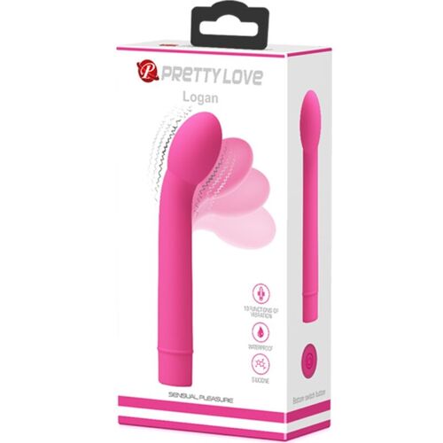 PRETTY LOVE - LOGAN VIBRADOR PUNTO G 10 VIBRACIONES ROSA