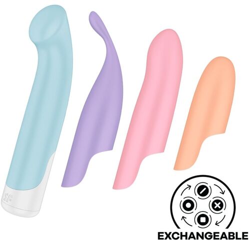 SATISFYER - PLAYFUL FOUR SET VIBRADORES 4 EN 1 + POWER BULLET