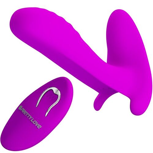 PRETTY LOVE - MASAJEADOR & VIBRADOR 12 VIBRACIONES CONTROL REMOTO MORADO