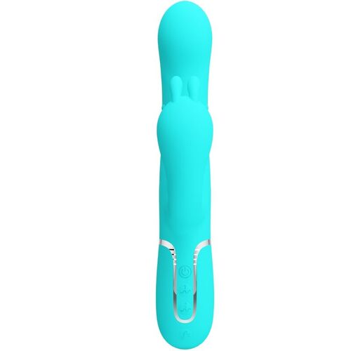 PRETTY LOVE - CAMMY TRIPLE VIBRADOR RABBIT MULTIFUNCIÓN 4 EN 1 AZUL