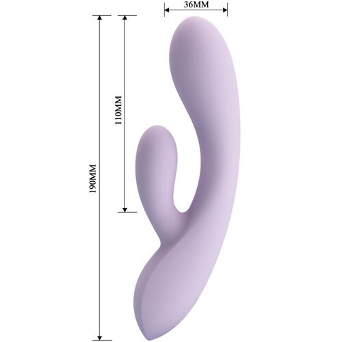 PRETTY LOVE - ROSOLYN VIBRADOR RABBIT 10 VIBRACIONES MORADO