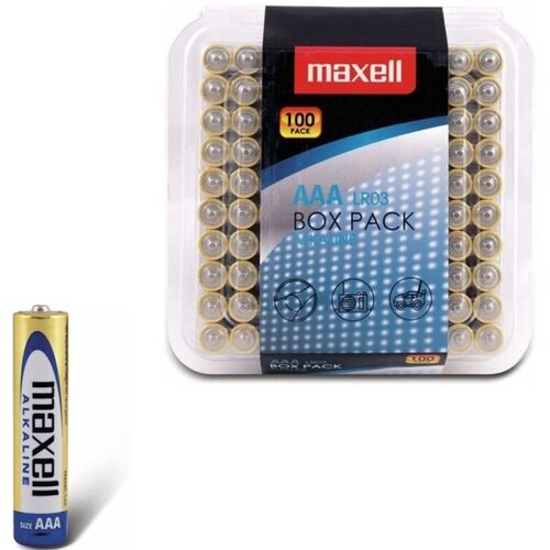 MAXELL - PILA ALCALINA AAA LR03 PACK*100 PILAS