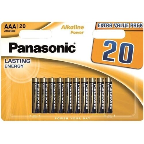 PANASONIC - BRONZE PILA ALCALINA AAA LR03 BLISTER*20