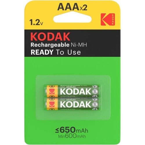 KODAK - PILA RECARGABLE HR03 AAA 650mAh BLISTER*2