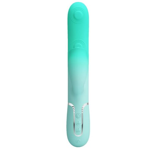 PRETTY LOVE - GIGI VIBRADOR RABBIT MULTIFUNCIÓN VERDE AGUA