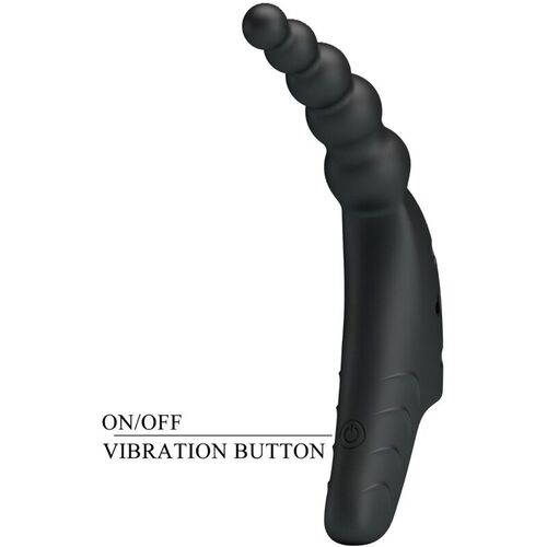 PRETTY LOVE - JORDIN VIBRADOR DE DEDO 10 VIBRACIONES NEGRO